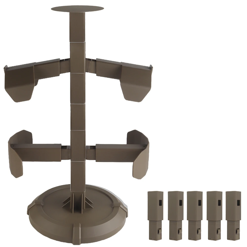 Soporte de exhibición de equipo táctico para armadura corporal/casco rápido/cremallera para cinturón MOLLE, soporte portador de placa para chaleco Airsoft de caza - imagen 2