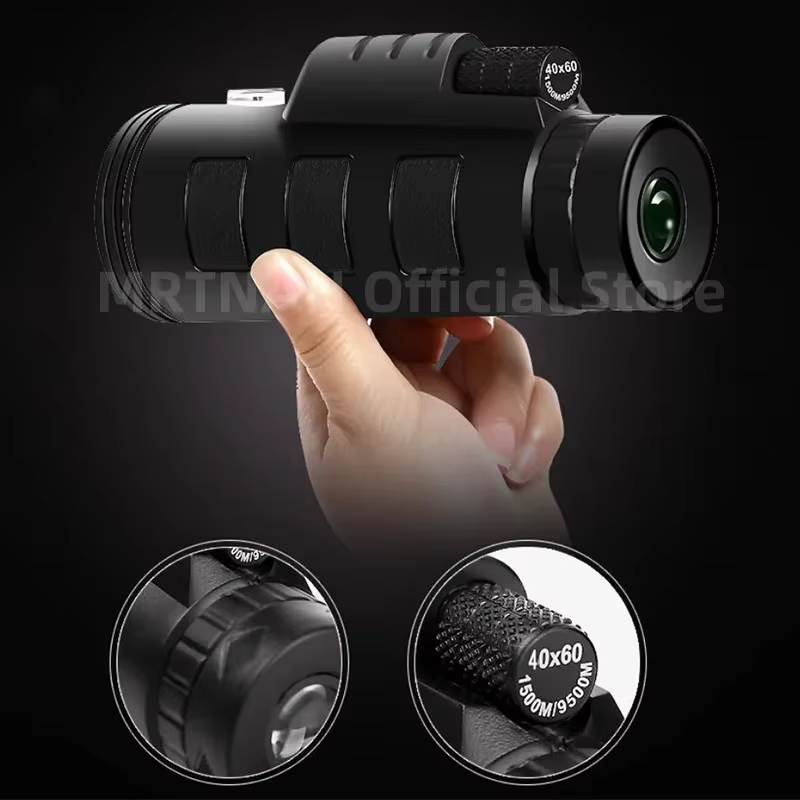 Binoculares tácticos HD con zoom y visión nocturna para caza - imagen 3