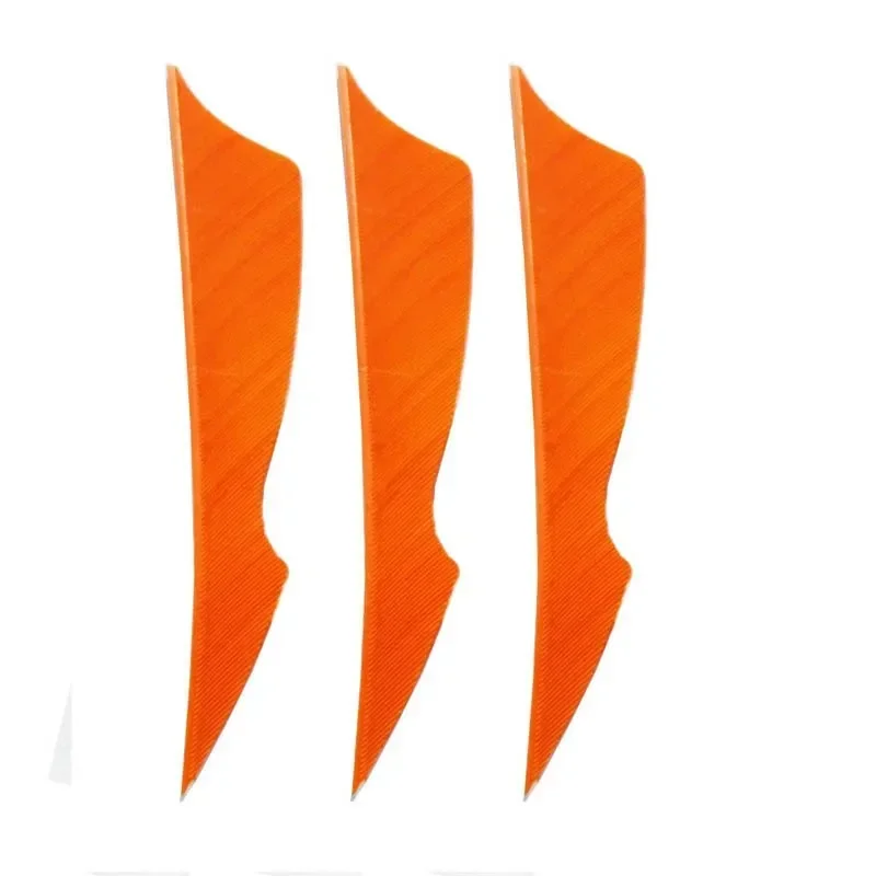 Flecha de carbono para tiro con arco, plumas de pavo de 4 pulgadas con forma de picadura de ala derecha, 50 unidades por lote - imagen 4