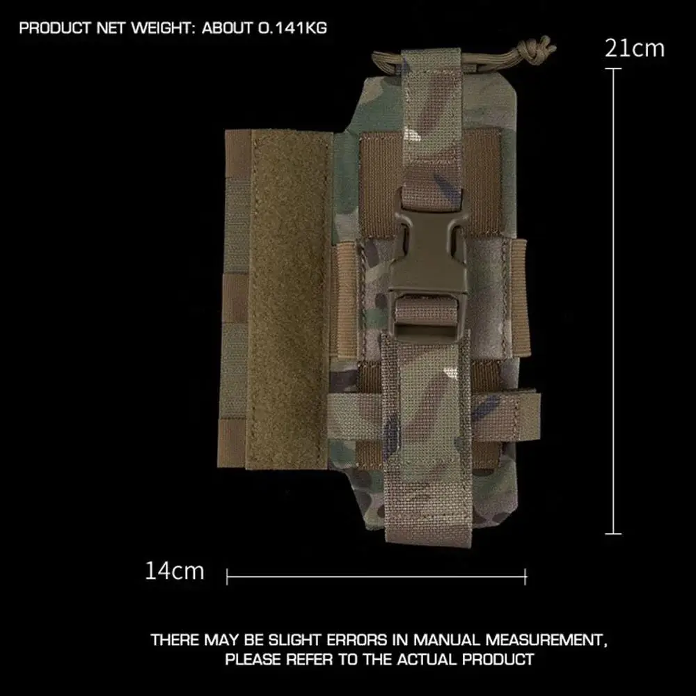 Bolsa de Radio táctica estilo R, soporte ajustable para walkie-talkie de caza al aire libre, chaleco Airsoft, portador de placa, equipo de almacenamiento de interfono - imagen 3