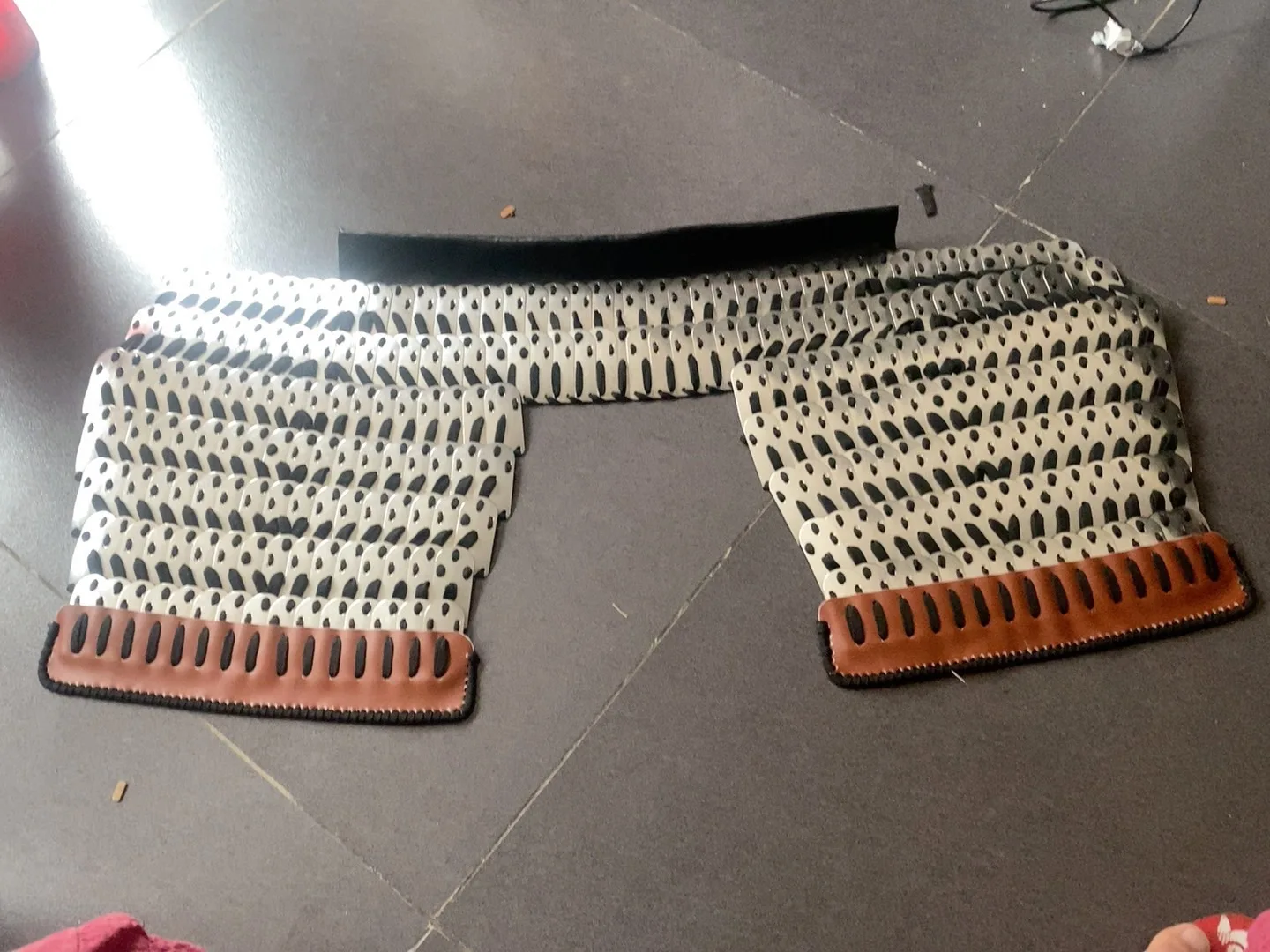 , canzones, dinastias Ming, disfraces de Cosplay, armadura de corbata de acero inoxidable de Metal, armadura de dos sentidos, armadura recta de una pieza para hombro - imagen 4