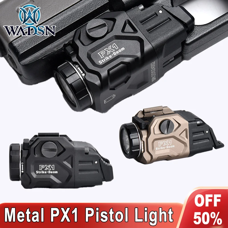 WADSN PX1 Linterna Táctica de Pistola Alta Potencia MOLLE Picatinny - imagen 3