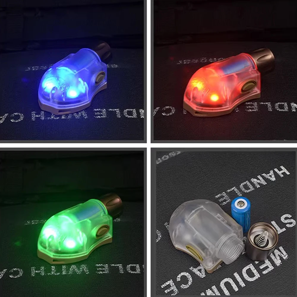Elemento táctico MANTA Caracol luz IR identificación supervivencia señal luz táctica estroboscópica casco luz - imagen 3