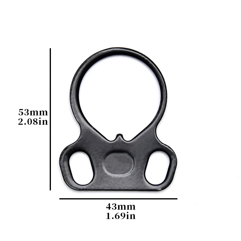 AEG QD-hebilla de correa de Metal, anillo redondo de mariposa, eslinga GBB Heart Troy, hebilla de correa, equipo táctico, accesorio de pistola de juguete Airsoft - imagen 4