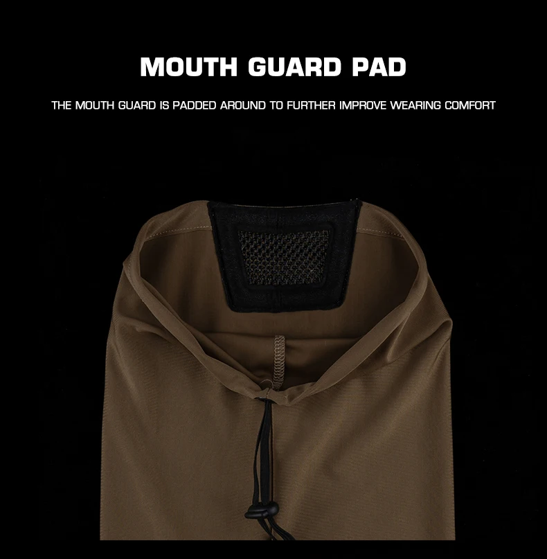 Pasamontañas táctico Máscara de malla Máscara táctica Ninja con protección facial completa para accesorios de caza al aire libre - imagen 4