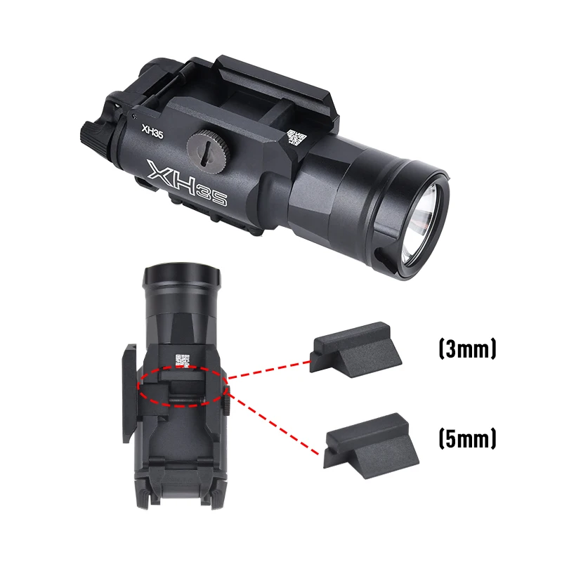 WADSN linterna de Metal colgante táctica serie X300, luz de pistola para SF Airsoft, pistola de caza Glock G17 19, X300U Ultra XH35 X300V - imagen 5