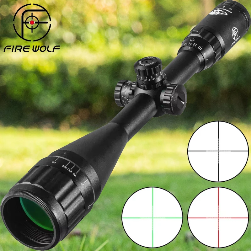 2025 FIRE WOLF nuevo 4-16X50 Rifle alcance táctico óptico rojo punto verde vista iluminada torreta cruzada bloqueo retícula vista caza - imagen 2
