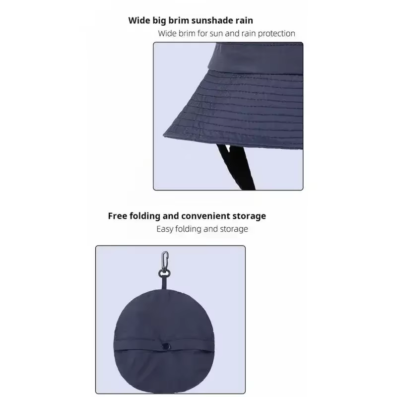 Sombrero de ala ancha impermeable secado rápido UV