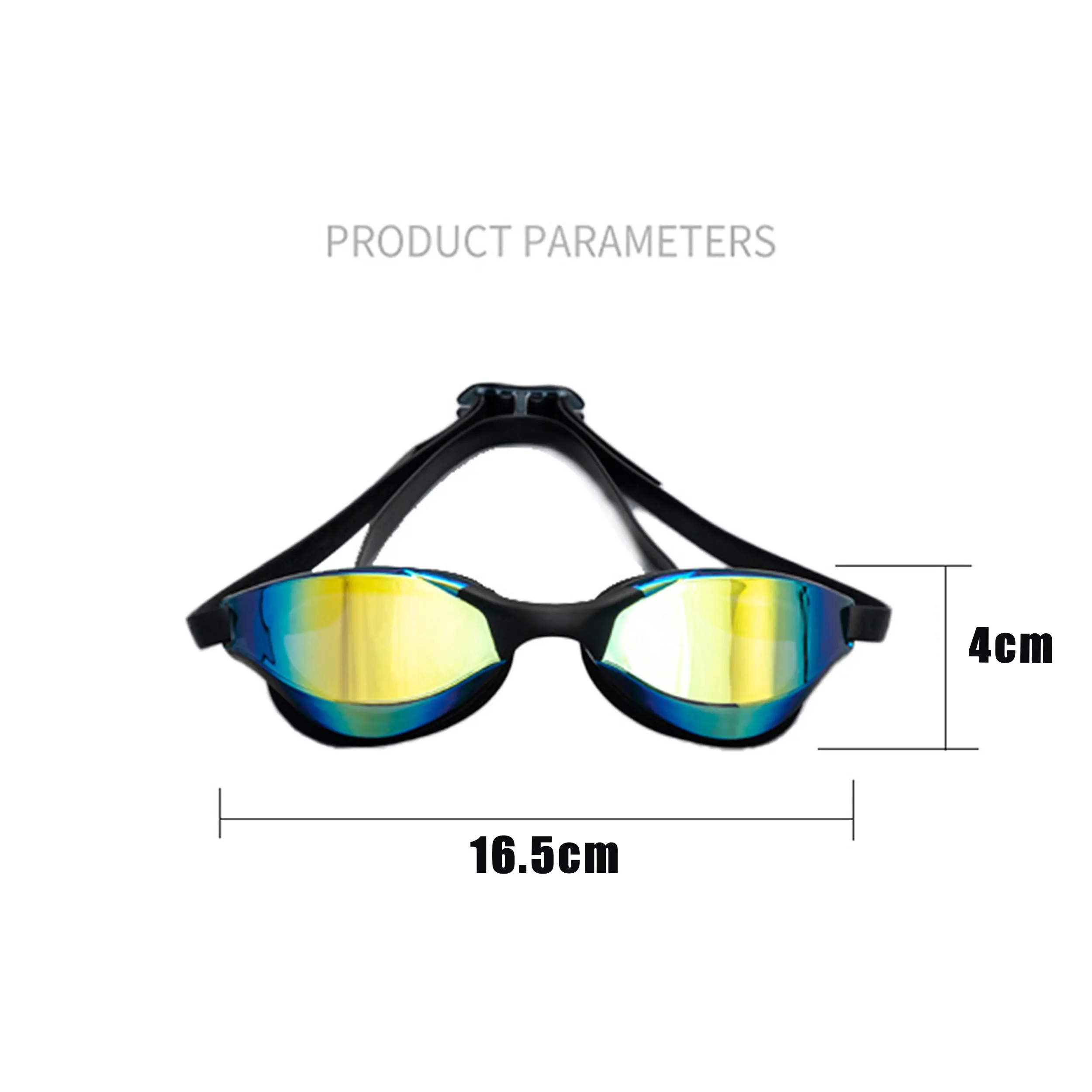 JSJM Gafas Natación Antiniebla Silicona Ajustable Lente Gran Angular HD - imagen 2