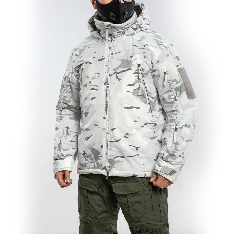 Chaqueta de algodón táctica K4 de camuflaje de nieve MCAP de alta resistencia para exteriores, traje de esquí a prueba de viento, cálido y frío - imagen 2