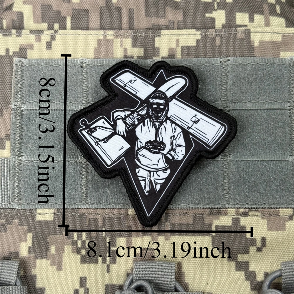Parche Chevron "Modelador de aviones", insignia de moral táctica, emblema del ejército militar, pegatina para mochila, parches con gancho impreso para ropa - imagen 2