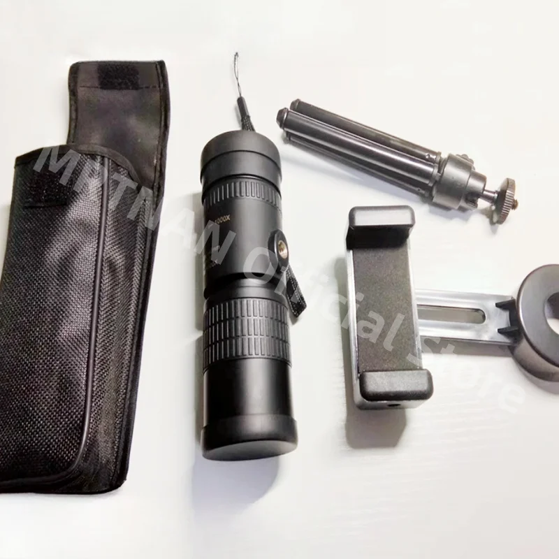 Prismáticos militares de Metal con Zoom 10-300X HD, binoculares potentes de largo alcance, telescopio profesional portátil de alta calidad para caza