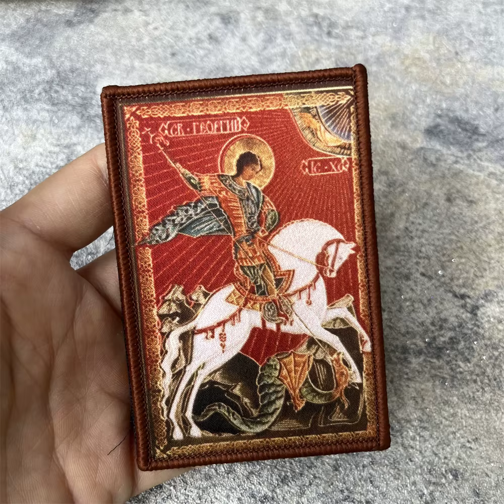 Parche táctico San Jorge a caballo – Insignia con velcro - imagen 5