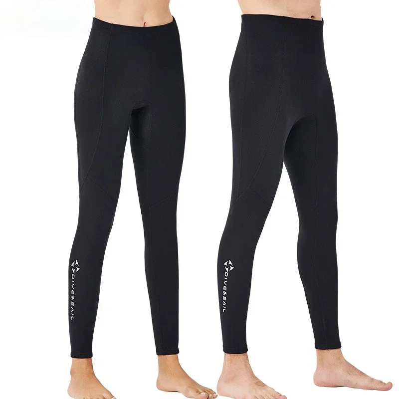 Traje de neopreno negro de 2mm para hombre y mujer, pantalones para buceo, snorkel, surf, natación, pantalones cálidos, mallas - imagen 4