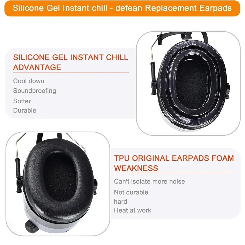 Auriculares tácticos orejeras almohadilla de Gel para 3M Peltor deporte táctico protección auditiva auriculares caza tiro auriculares - imagen 3