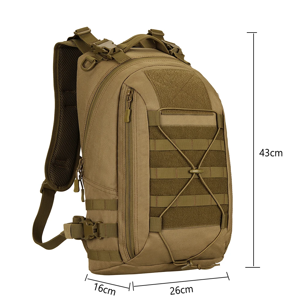 Mochila táctica para hombre, bolsa de nailon 1000D, resistente al agua, para ciclismo, caza, Camping, militar, PROTECTOR PLUS, 25L - imagen 3