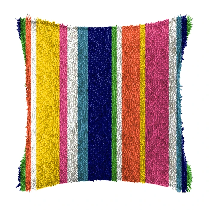 Prajna-Kit de gancho de pestillo de patrones geométricos, paquete de almohada de nudo, Kits de gancho de pestillo de bordado, juego de Fundas de cojín para costura - imagen 5