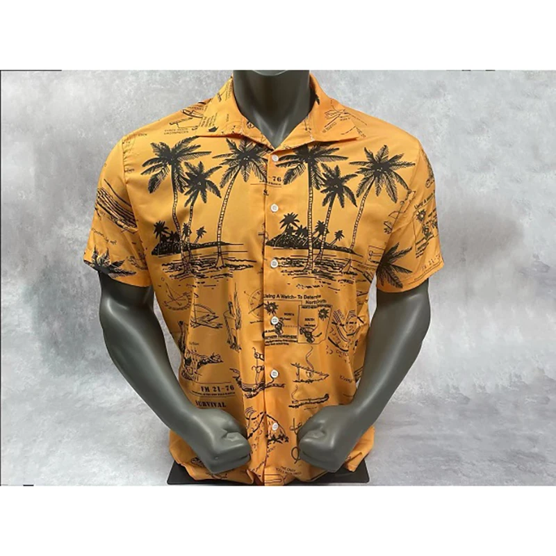 Camisa hawaiana de manga corta para acampar, estilo táctico - imagen 3