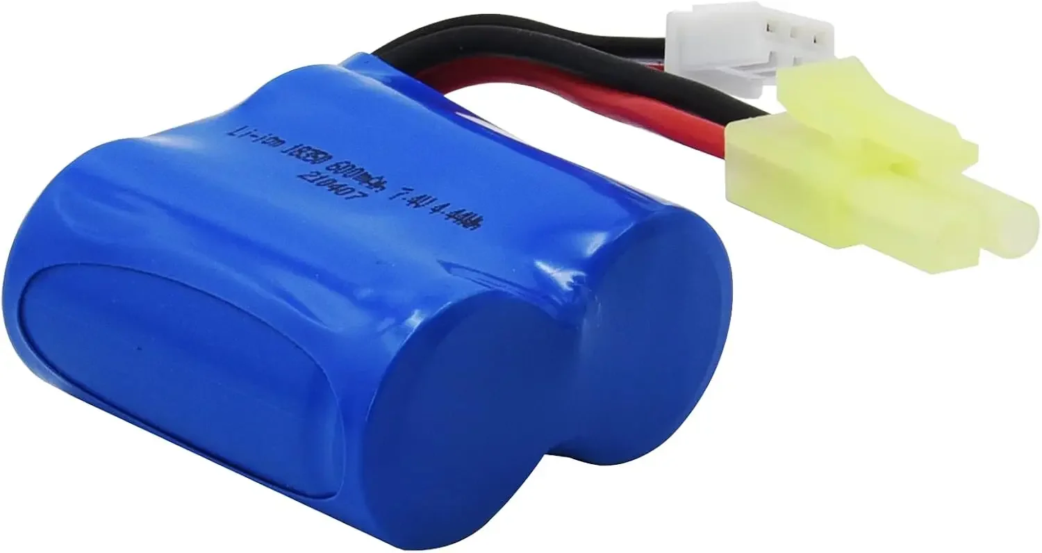 Batería de iones de litio recargable con cargador, 7,4 V, 600mAh, 15C, para UDI001, H100, H102, RC SKYTECH, TKKJ, H106, H110, H112, barco RC - imagen 4