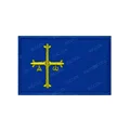Asturias Flag 8X5CM