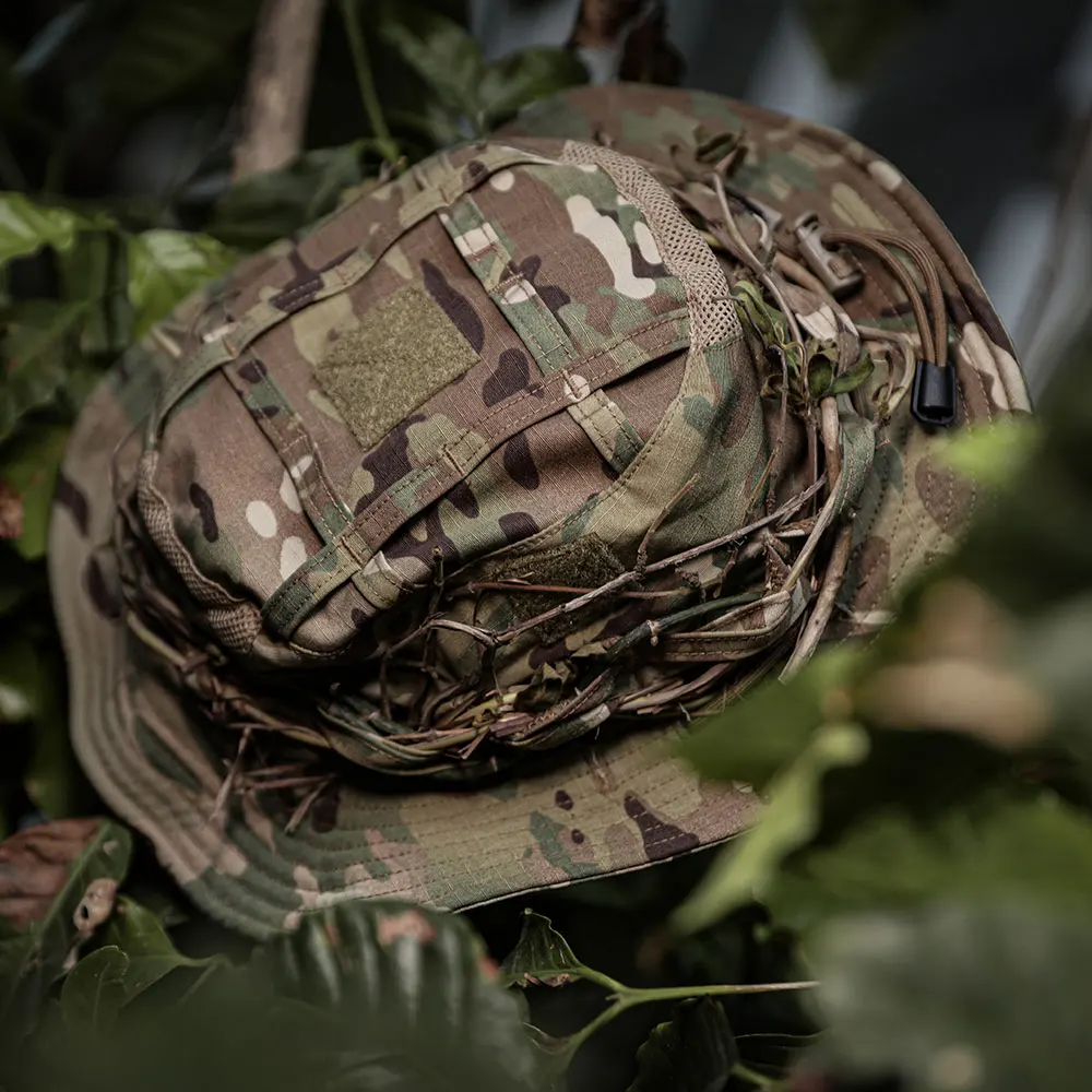 Emersongear Rock Lizard, sombrero Boonie táctico transpirable de ala corta, deportes de combate, caza, gorra redonda de camuflaje, sombreros a prueba de sol para acampar