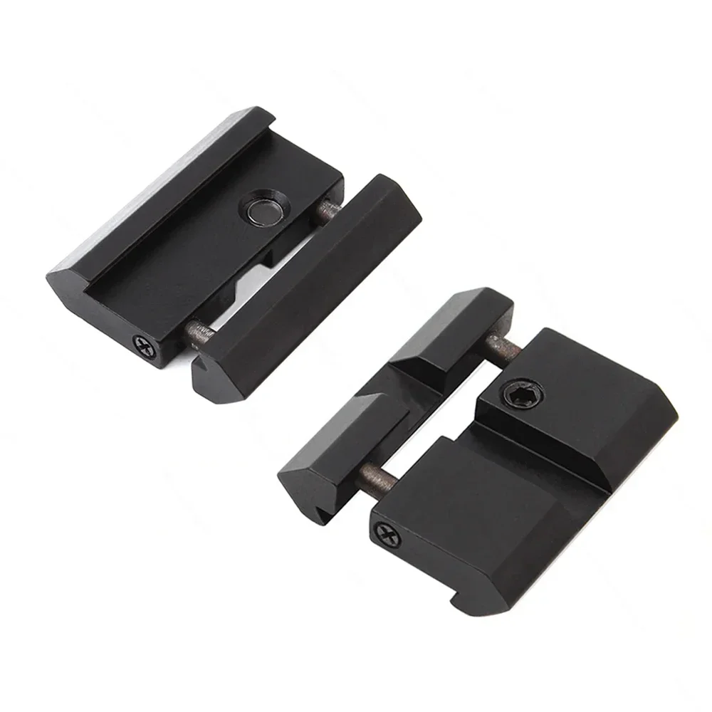 Adaptador de conversión de pista de 11 a 20mm/11mm a 22mm montaje en riel Weaver estándar montaje de alcance de pistola de caza adaptador Snap-in bajo profesional - imagen 5