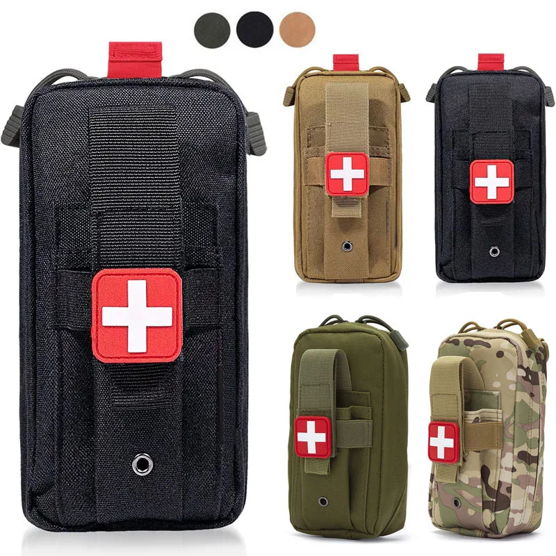 Botiquín de primeros auxilios 1000D, bolsa médica EDC, bolsa médica táctica MOLLE para exteriores, accesorios de caza, herramienta EDC, bolsas de cintura