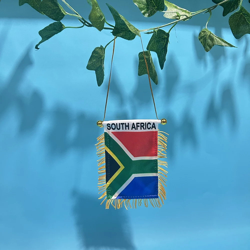 SKY FLAG Bandera Sudáfrica coche – Gallardete poliéster doble cara
