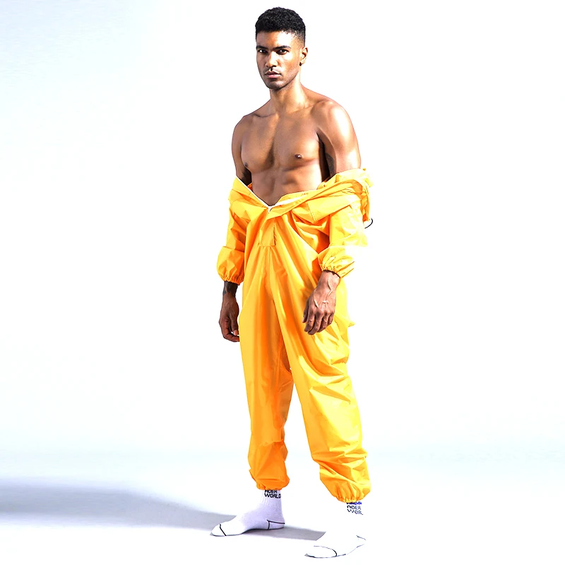 Mono impermeable con capucha, monos reflectantes para la lluvia, ropa de trabajo, pintura en aerosol a prueba de polvo, impermeable Unisex, ropa de trabajo, trajes de seguridad - imagen 4