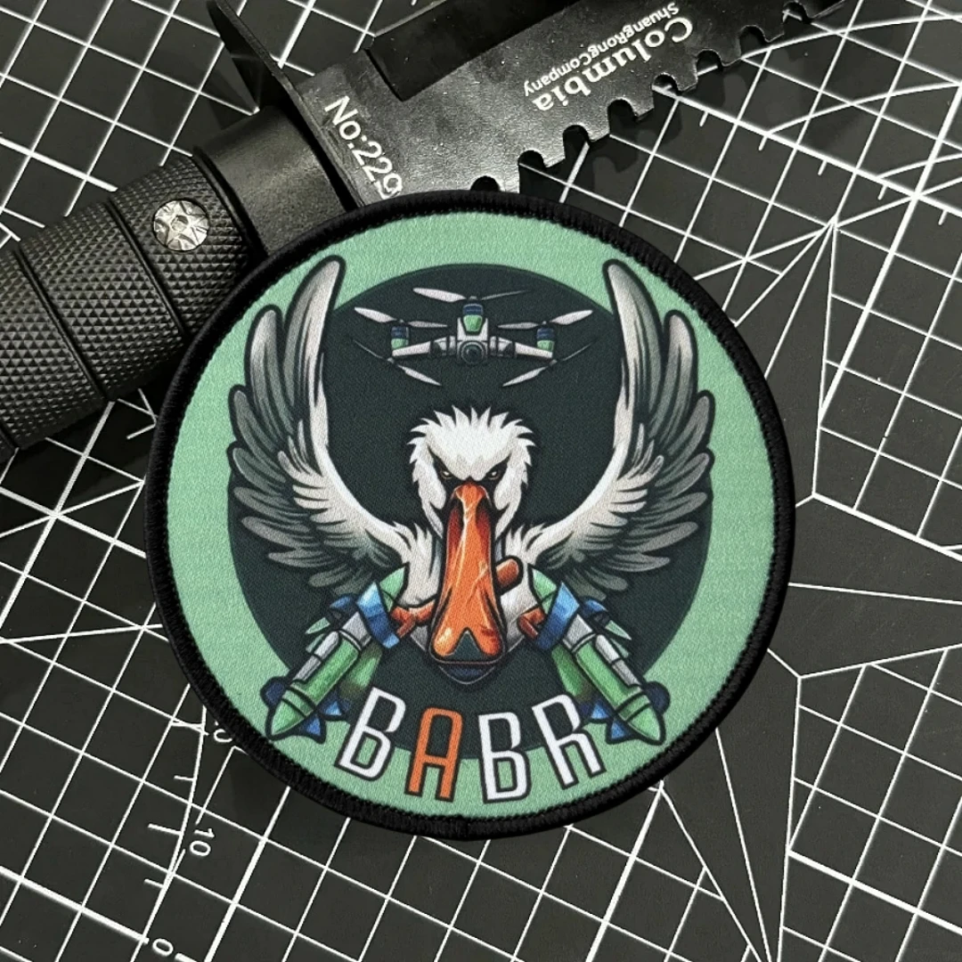 Insignia de moral de Dron táctico, brazalete militar del ejército, parches de gancho y bucle impresos UAV para ropa, pegatina para mochila - imagen 3
