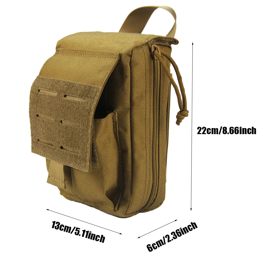 Kit de primeros auxilios táctico Molle, bolsa de supervivencia, bolsa de emergencia de nailon 1000D, paquete de cintura de viaje al aire libre, funda salvavidas para acampar - imagen 3