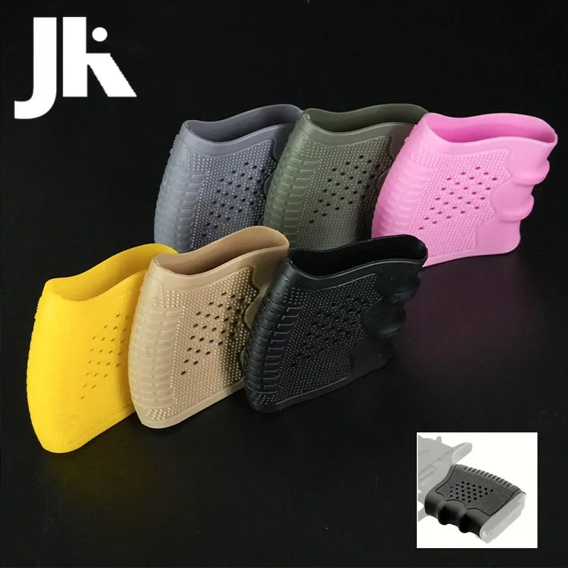 Funda para guante antideslizante con agarre de goma táctica, adecuada para Gloc G17 G19 G20 G43 AR15, funda con mango, accesorios de caza - imagen 4