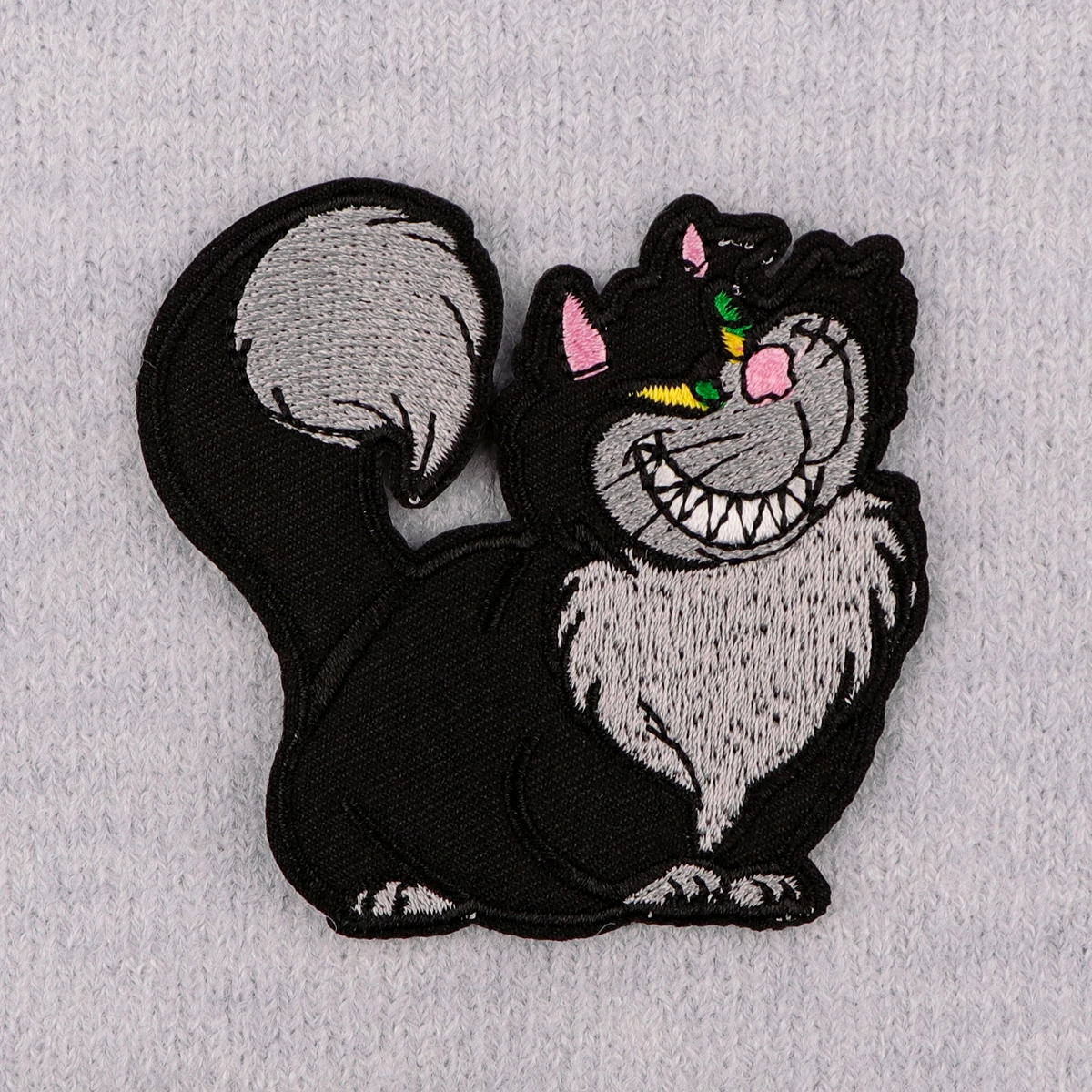 Parche bordado de gato negro, parches divertidos de animales de dibujos animados para planchar para ropa, parches termoadhesivos para ropa, insignias para coser DIY - imagen 3