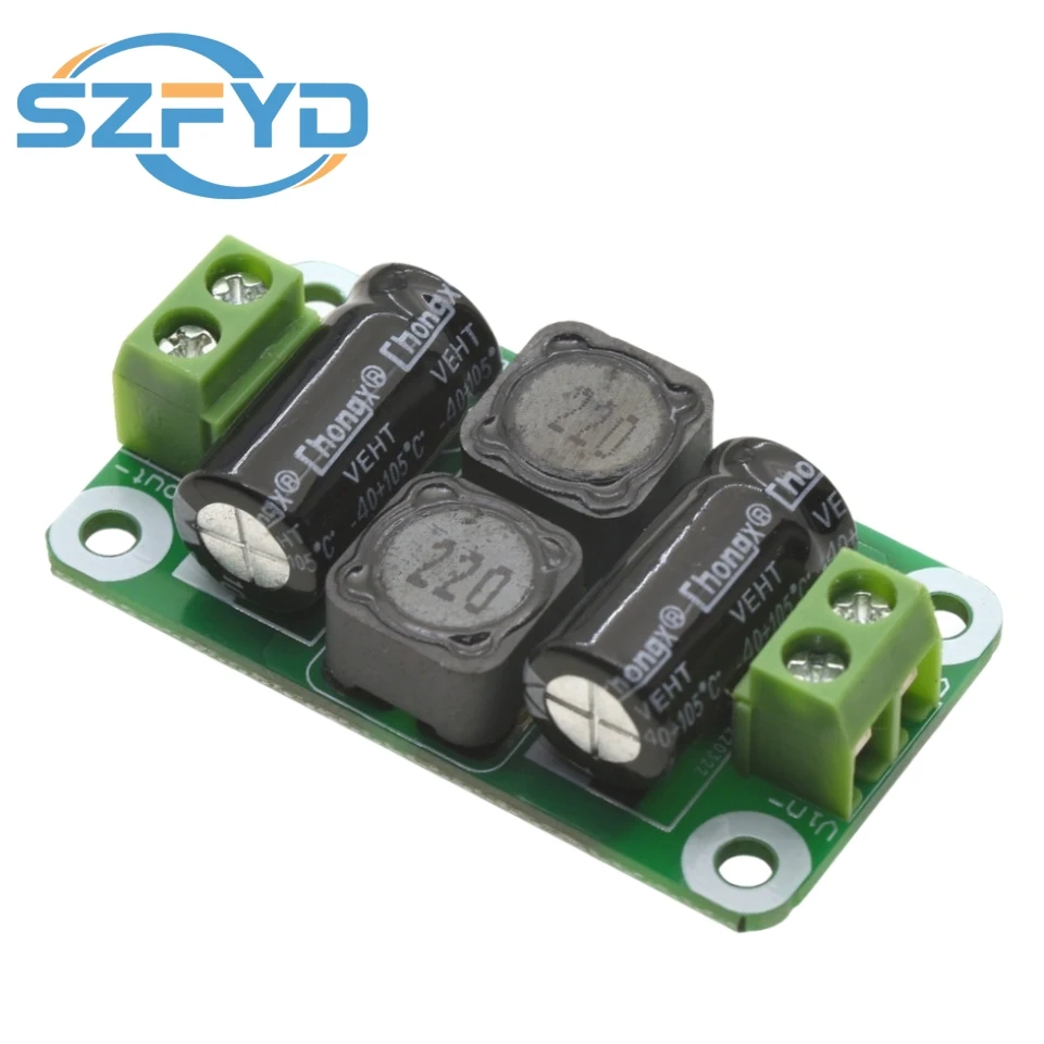 Placa de filtro de potencia CC de 0-25V/0-50V 2A/3A/4A, módulo amplificador de potencia Clase D, placa de supresión de interferencias, supresión EMI - imagen 5