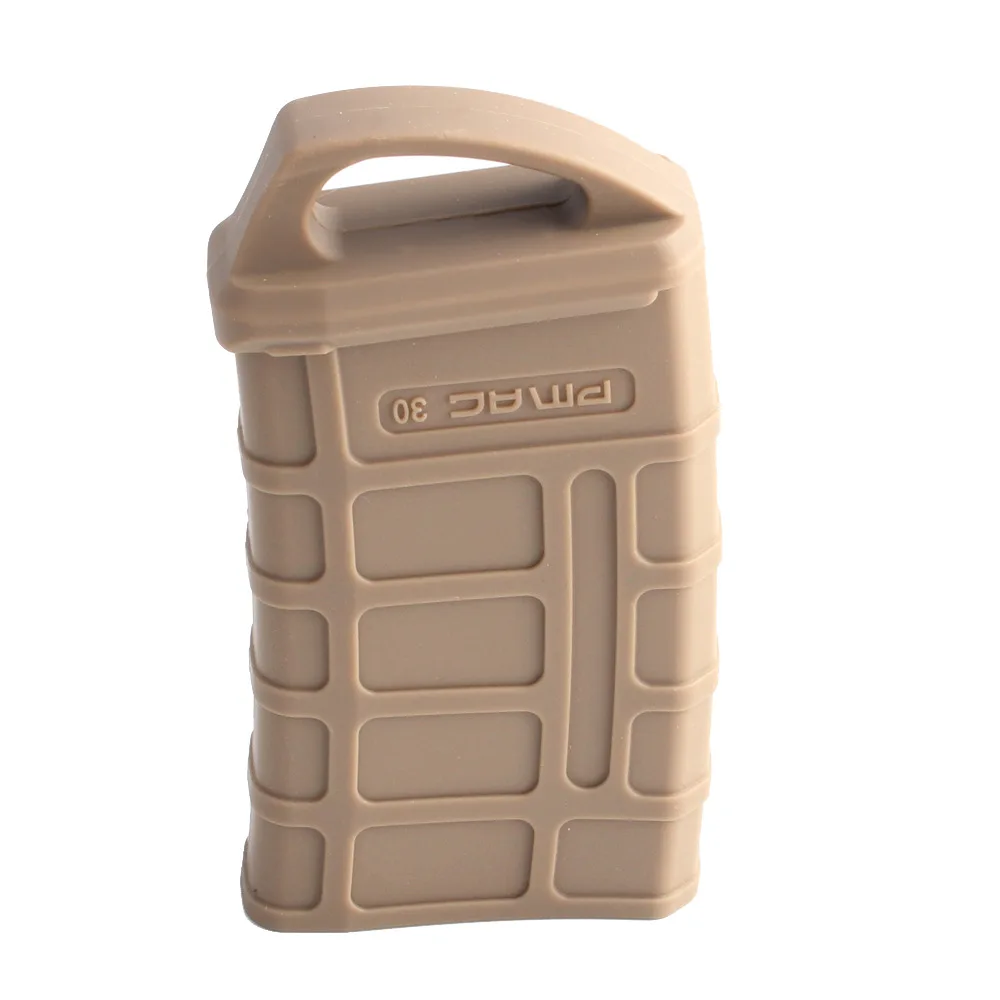 Funda de goma táctica de 1/5 piezas M4/M16 para cargador rápido 5,56 Mag, funda de goma antideslizante para pistola, accesorios de caza de balas suaves - imagen 5