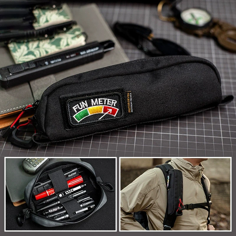 Estuche Táctico para Lápices de Nailon 1000D, Estuche para Gafas Molle, Bolsa para Herramientas EDC, Mochila, Paquete de Accesorios de Expansión, Accesorios de Caza