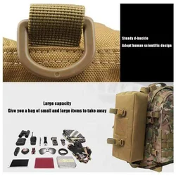 Mochilas tácticas Molle para acampar y turismo, bolso de hombro para almacenamiento al aire libre, bolsa para accesorios deportivos para senderismo y viajes