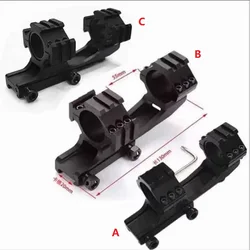Anillos de montaje de alcance, integral de perfil alto, abrazadera de tubo para linterna, 25,4 mm, 30 mm, 20 mm, 62 mm, 1 ", 55 mm, 135 mm