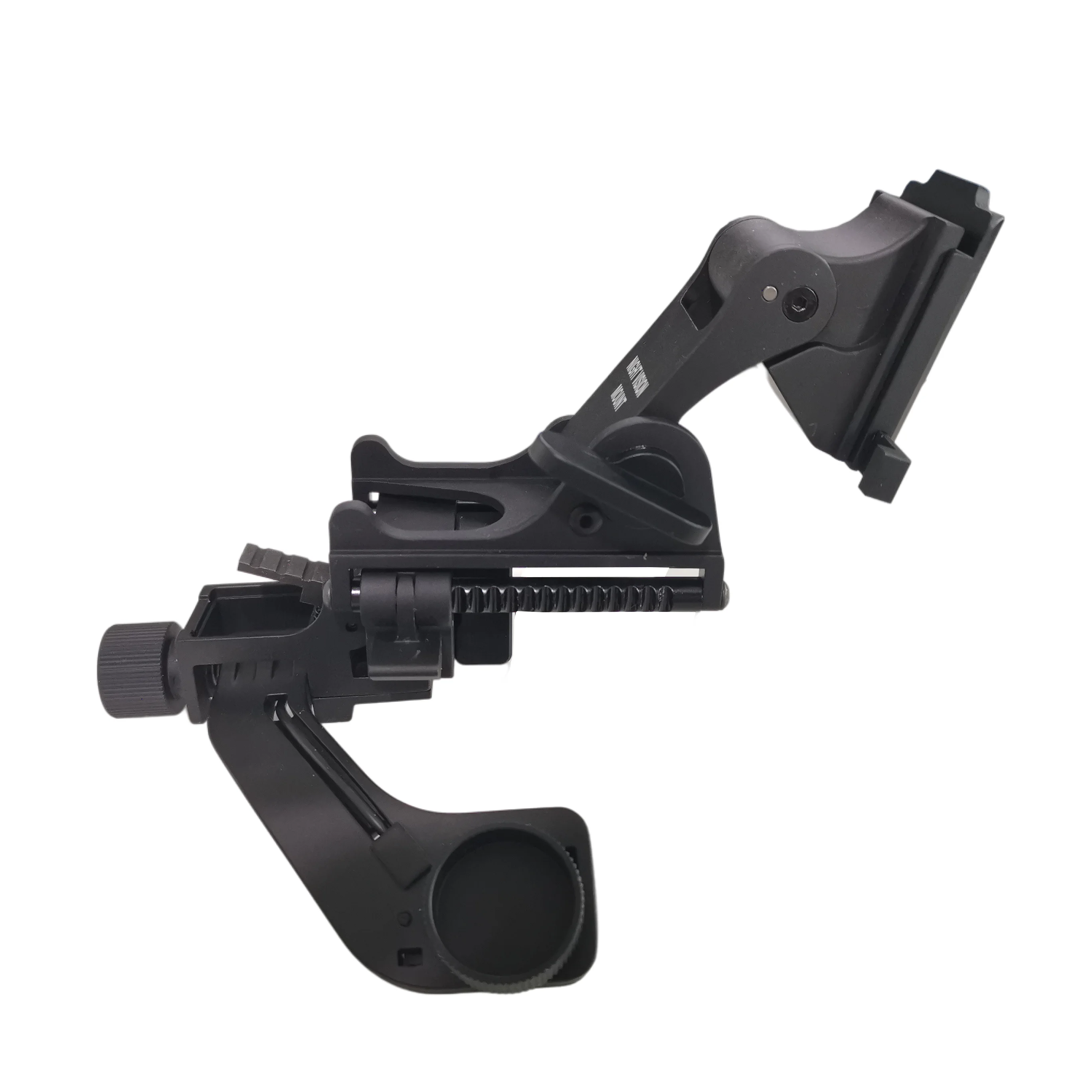 Soporte táctico de visión nocturna NVG Rhino con J-ARM, gafas oscilantes, adaptador de auriculares para caza, PVS 14, se adapta al casco rápido M88 MICH - imagen 3