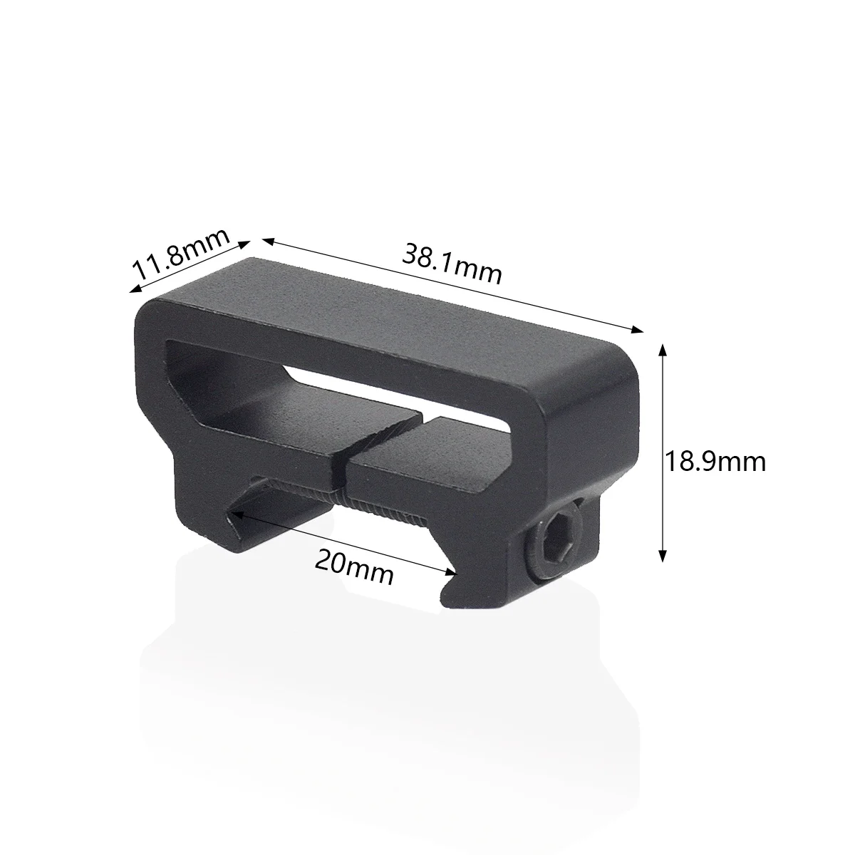 Accesorio giratorio de eslinga táctica para riel Picatinny Weaver de 20mm, adaptador de Base de montaje, accesorios para pistola de caza y Rifle Airsoft - imagen 5