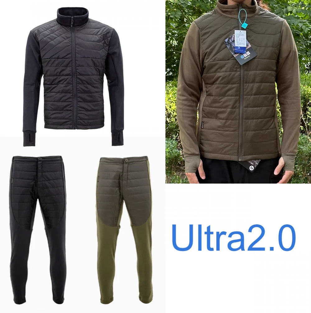 Chaqueta de algodón cálida de capa intermedia ligera táctica 2,0 para exteriores, chaqueta o pantalones de algodón portátiles transpirables para exteriores