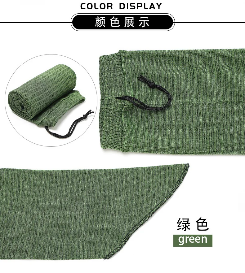 Tactical Hunting Rifle Gun Sock, Storage Case Bag, Green Sleeve Sack, 36cm, 140cm - imagen 2
