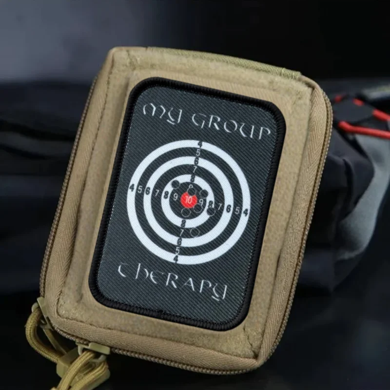 Parche con estampado de objetivo de tiro, chaleco táctico, gancho y bucle, sombrero, insignia de moral, mochila, pegatina decorativa, parches para brazalete para ropa