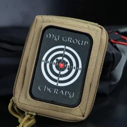 Parche objetivo de tiro táctico velcro para chaleco y mochila