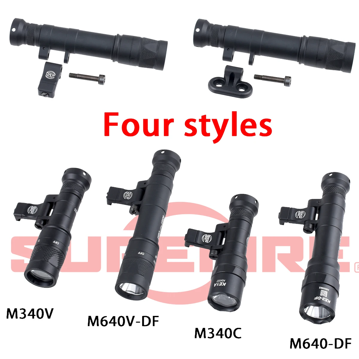 Linterna táctica Surefire M340 DF M640 M600 M340V SF LED Scout Light 20mm Picatinny Rail M LOK montaje Airsoft lámpara de caza - imagen 2