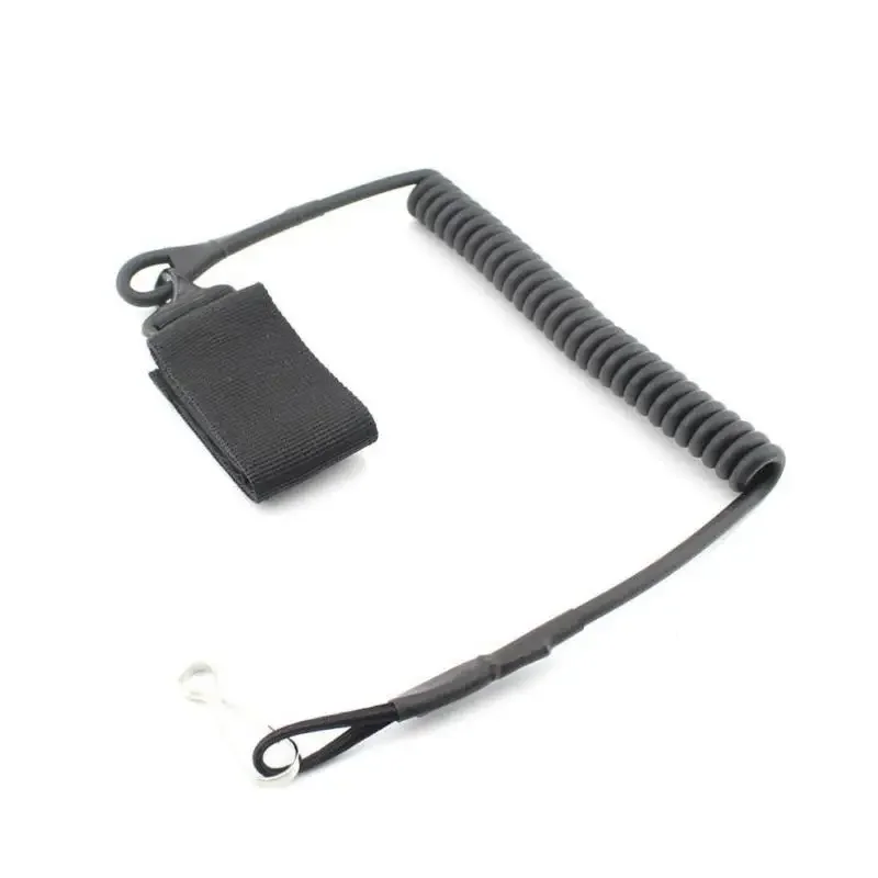 Molle cinturón elástico cuerda de resorte cordón correa Airsoft bobina pistola Sling herramienta de caza pistola de tiro accesorios de eslinga - imagen 4