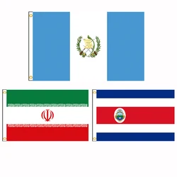 FLAGLINK Banderas nacionales Costa Rica Guatemala Irán decoración
