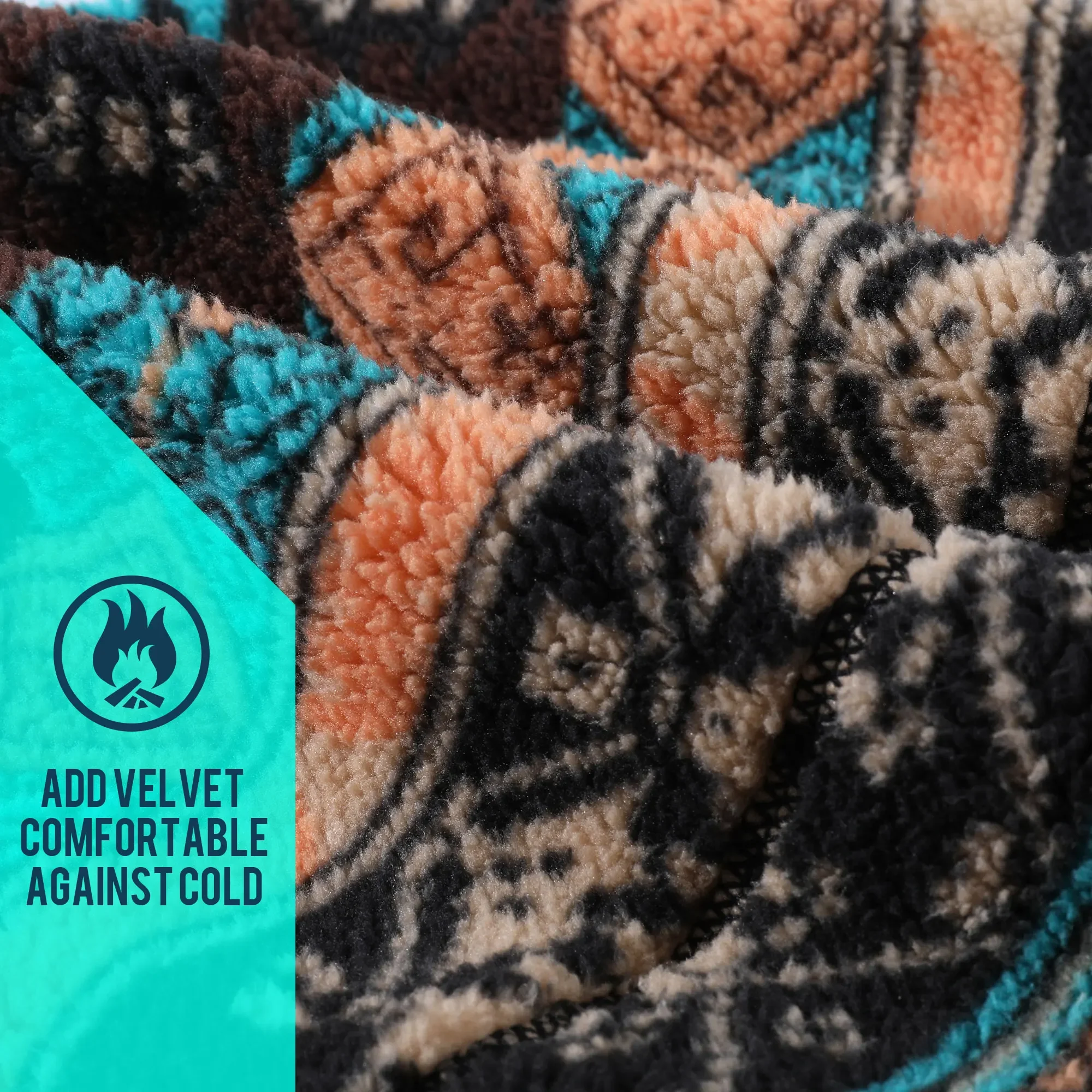 Gorro térmico de felpa cortaviento para correr, esquí y senderismo - imagen 5