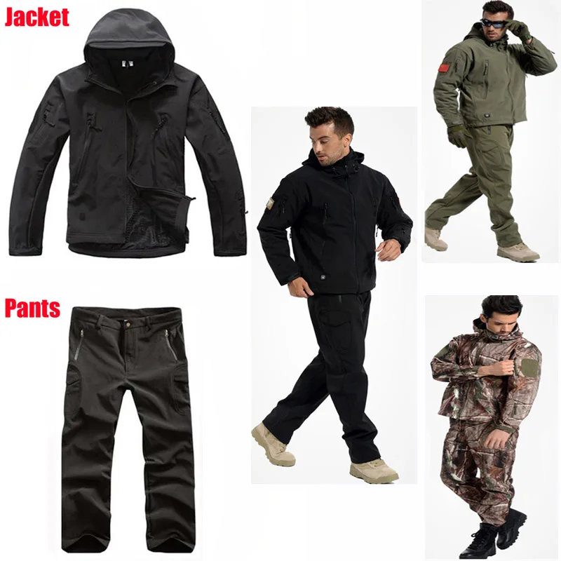 Chaqueta táctica para caza, pesca, escalada, entrenamiento, ropa para exteriores, abrigo para hombre y uniforme acolchado, pantalones a prueba de viento, trajes impermeables - imagen 2