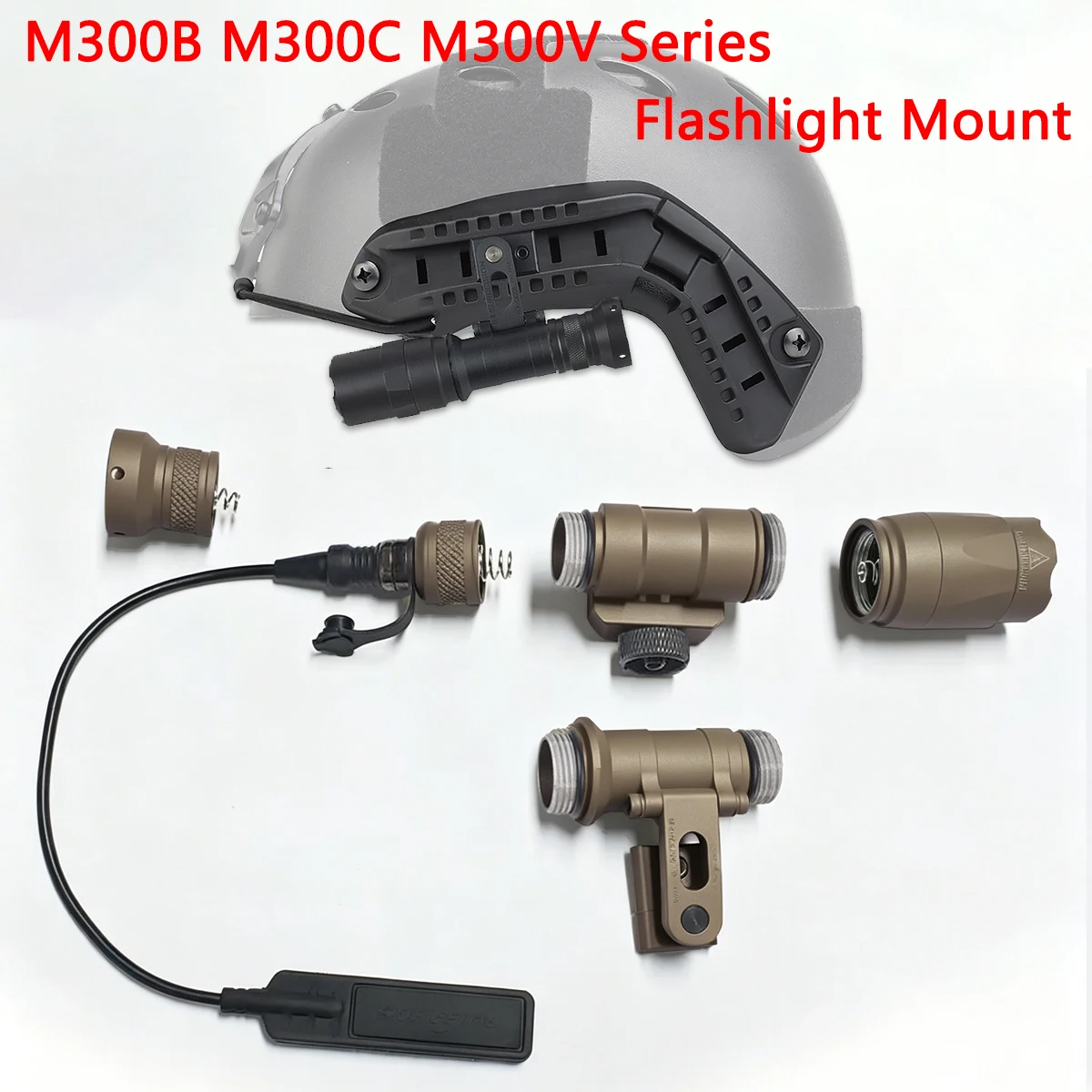 Surefire M300 Linterna táctica casco Picatinny resistente al agua